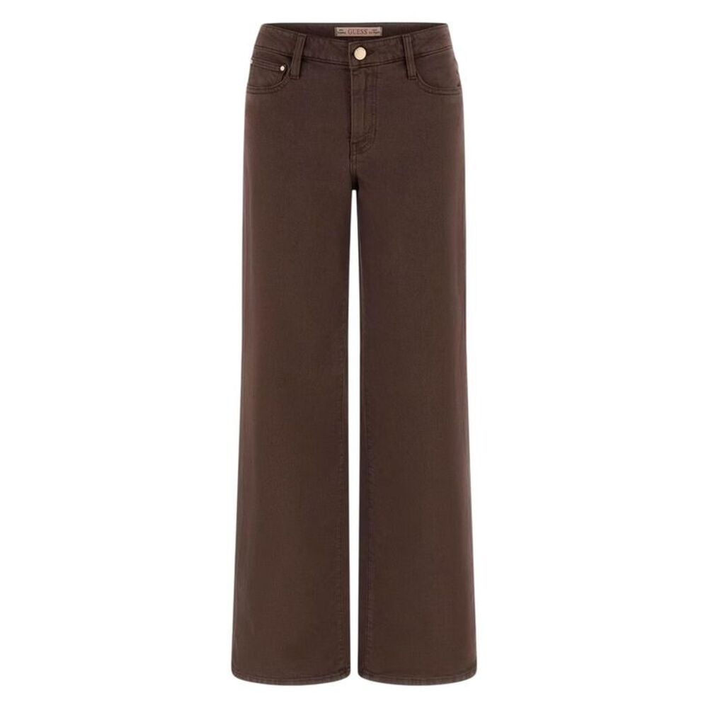Guess Brown Lyocell Flared Women's Pants